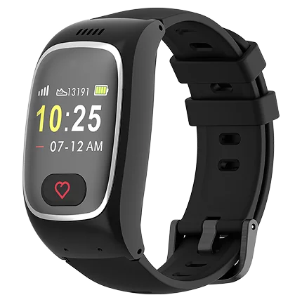 Nano Watch com sinal 4G irradiando ao redor